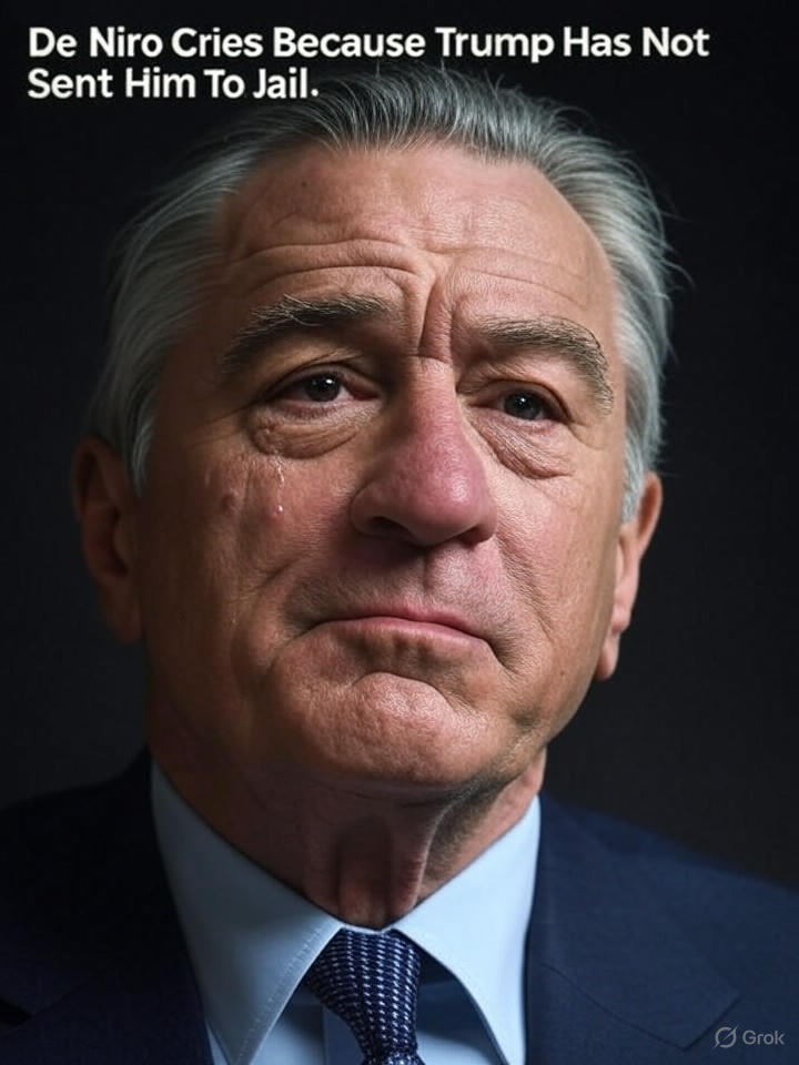 Image that is a representation of De Niro Cries Because Trump Has Not Sent Him To Jail