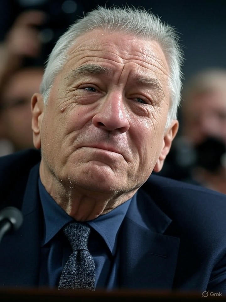 Image that is a representation of De Niro Cries Because Trump Has Not Sent Him To Jail