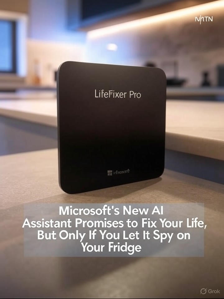 Image that is a representation of Microsoft's New AI Assistant Promises to Fix Your Life, But Only If You Let It Spy on Your Fridge