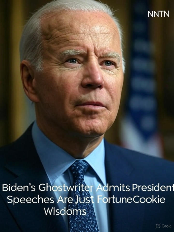Image that is a representation of Biden's Ghostwriter Admits President's Speeches Are Just Fortune Cookie Wisdoms