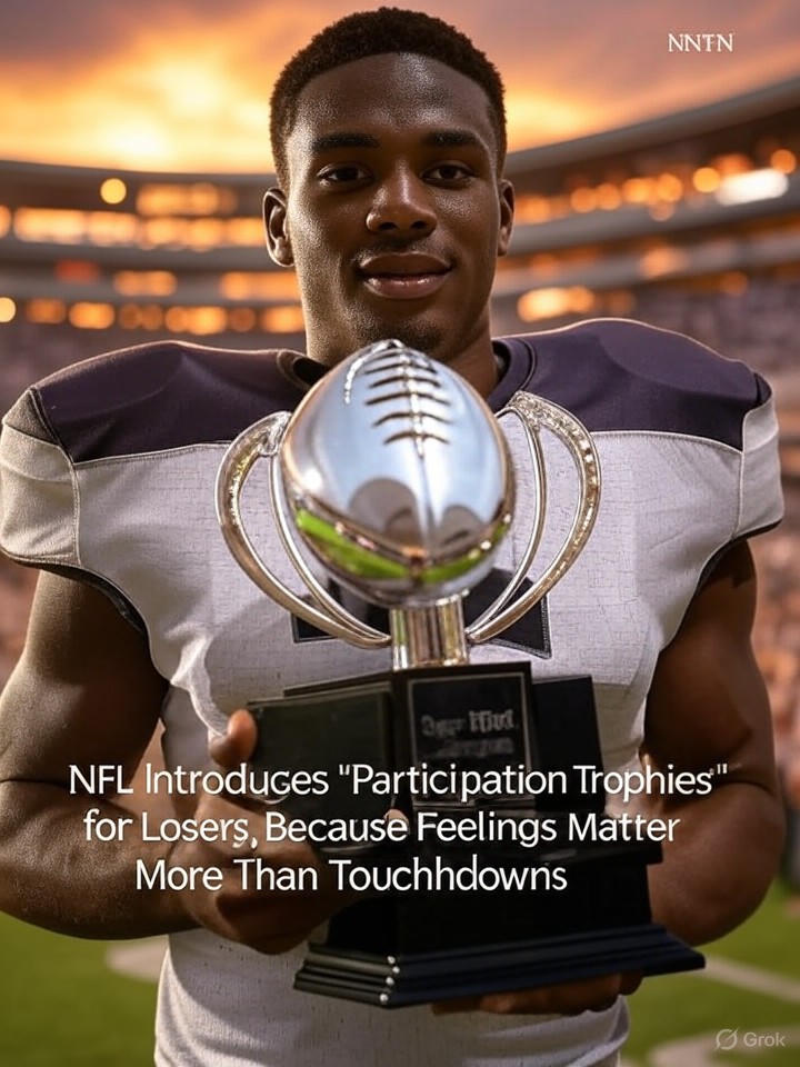 Image that is a representation of NFL Introduces 'Participation Trophies' for Losers, Because Feelings Matter More Than Touchdowns