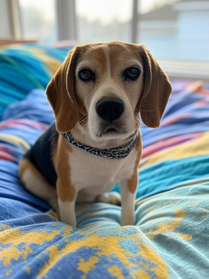 Image that is a representation of Nation’s Dogs Demand Equal Bed Rights: ‘Humans Take Up Too Much Space,’ Says Beagle Spokespup