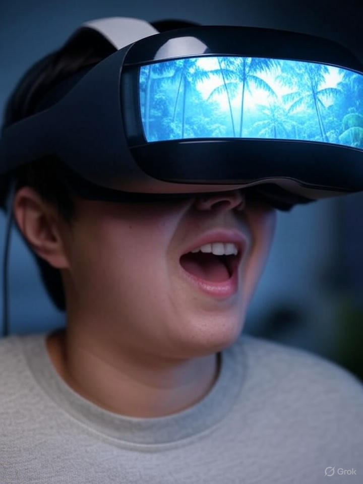 Image that is a representation of Meta's New VR Headset Promises to Make Users Forget Their Real Lives, Because Who Needs Reality Anyway?