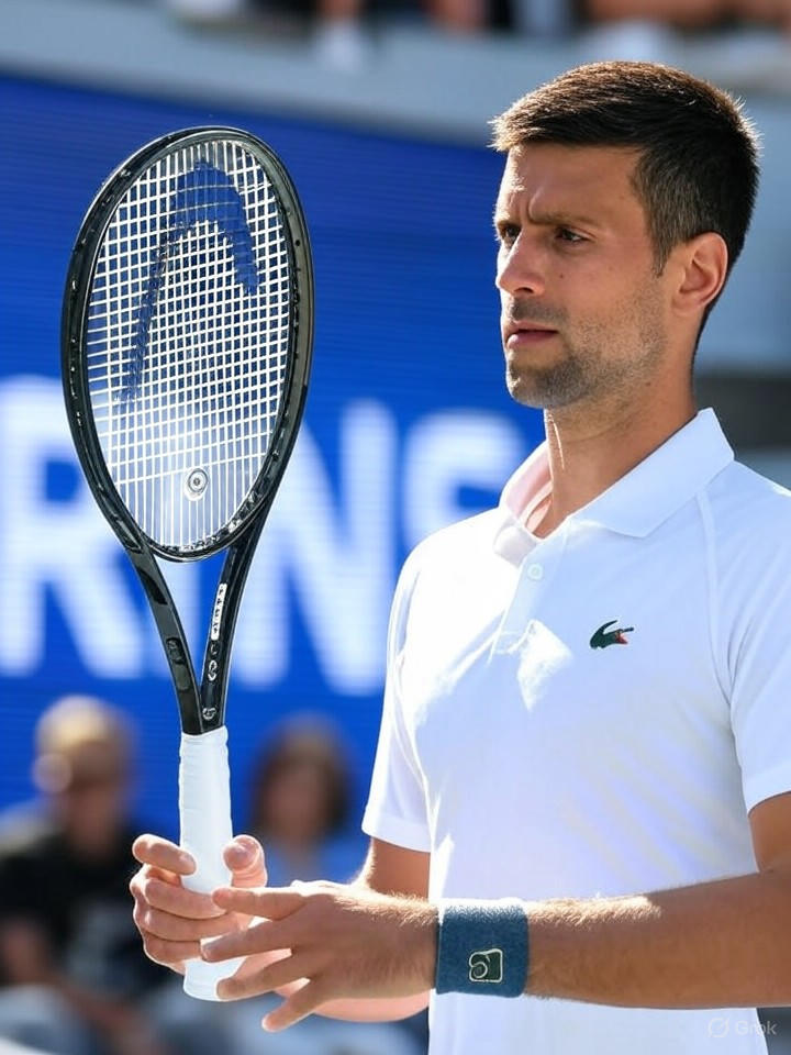 Image that is a representation of Tennis Pro Blames Loss on Faulty Racket That 'Ghosted' Him Mid-Match