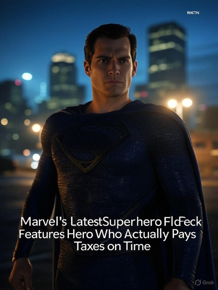 Image that is a representation of Marvel's Latest Superhero Flick Features Hero Who Actually Pays Taxes on Time