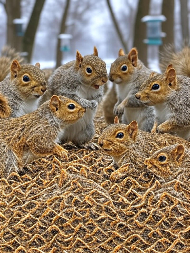Image that is a representation of Squirrels Unionize, Demand Better Acorn Benefits and Shorter Winters