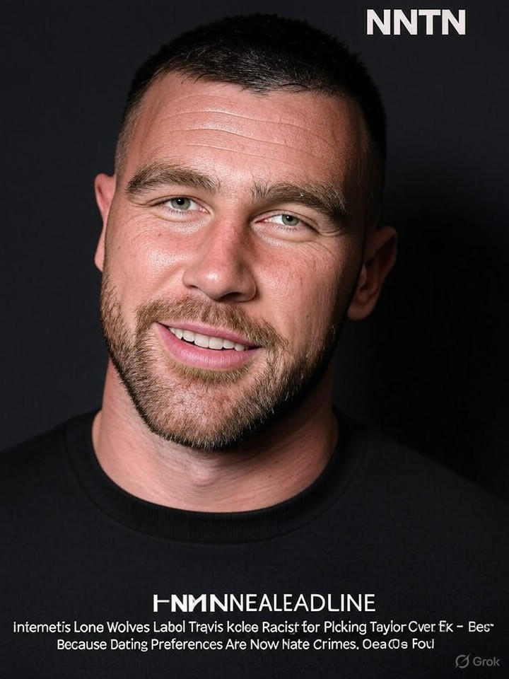 Image that is a representation of Internet's Lone Wolves Label Travis Kelce Racist for Picking Taylor Over Ex – Because Dating Preferences Are Now Hate Crimes