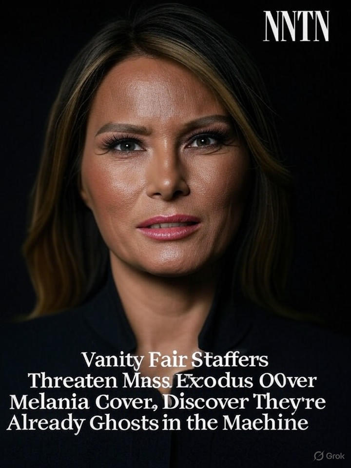 Image that is a representation of Vanity Fair Staffers Threaten Mass Exodus Over Melania Cover, Discover They're Already Ghosts in the Machine