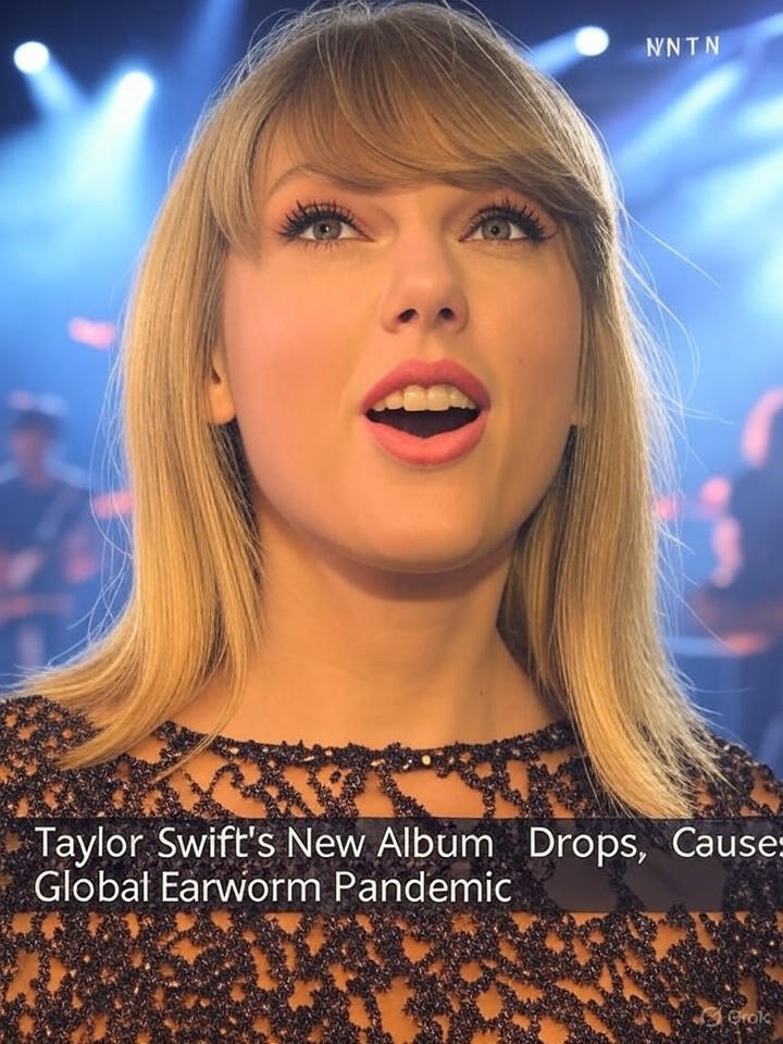 Image that is a representation of Taylor Swift's New Album Drops, Causes Global Earworm Pandemic