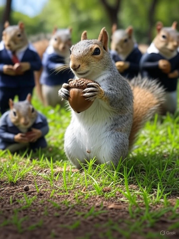 Image that is a representation of Squirrels Launch Acorn Stock Market, Outperform Wall Street in Nutty Boom