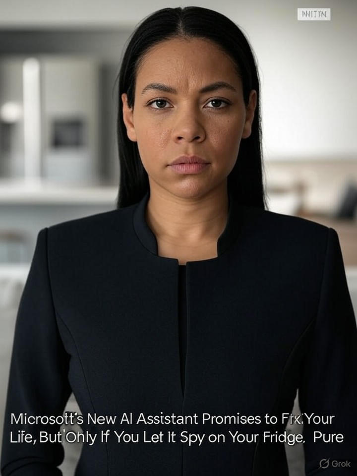 Image that is a representation of Microsoft's New AI Assistant Promises to Fix Your Life, But Only If You Let It Spy on Your Fridge