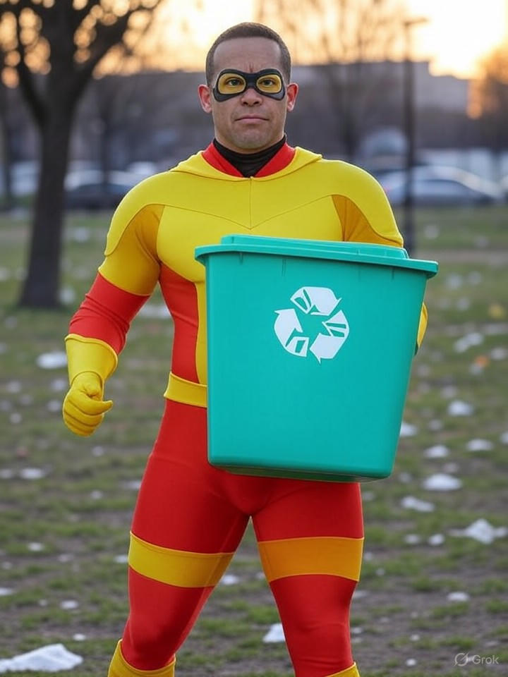 Image that is a representation of Hollywood's Latest Blockbuster Features Superheroes Saving the World by Recycling, Critics Call It 'Trash'