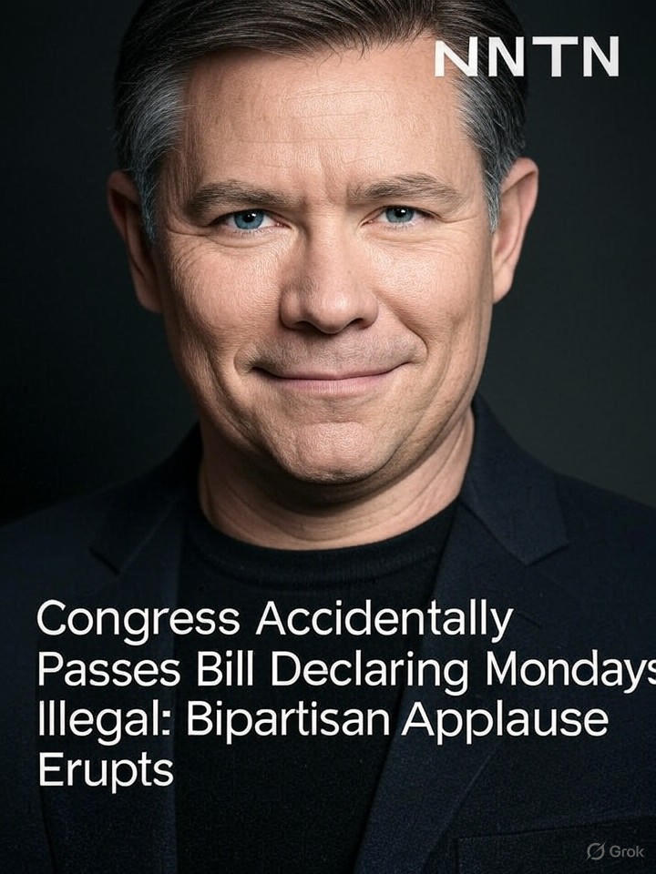 Image that is a representation of Congress Accidentally Passes Bill Declaring Mondays Illegal: Bipartisan Applause Erupts