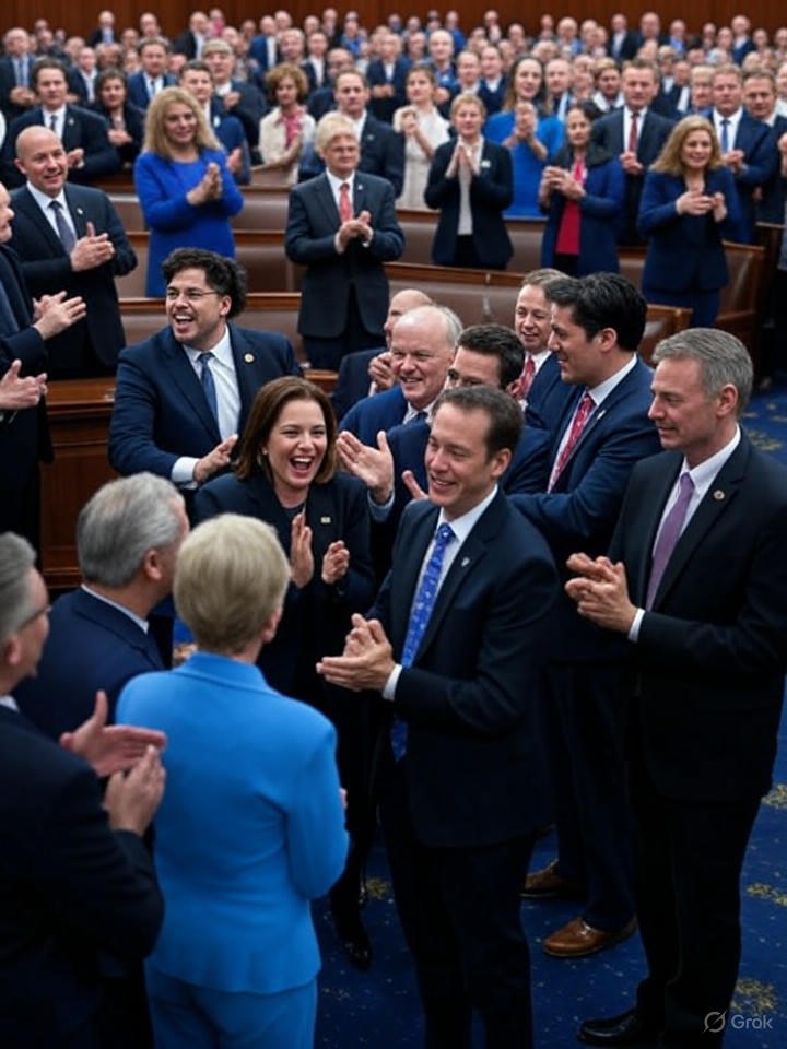 Image that is a representation of Congress Accidentally Passes Bill Declaring Mondays Illegal: Bipartisan Applause Erupts