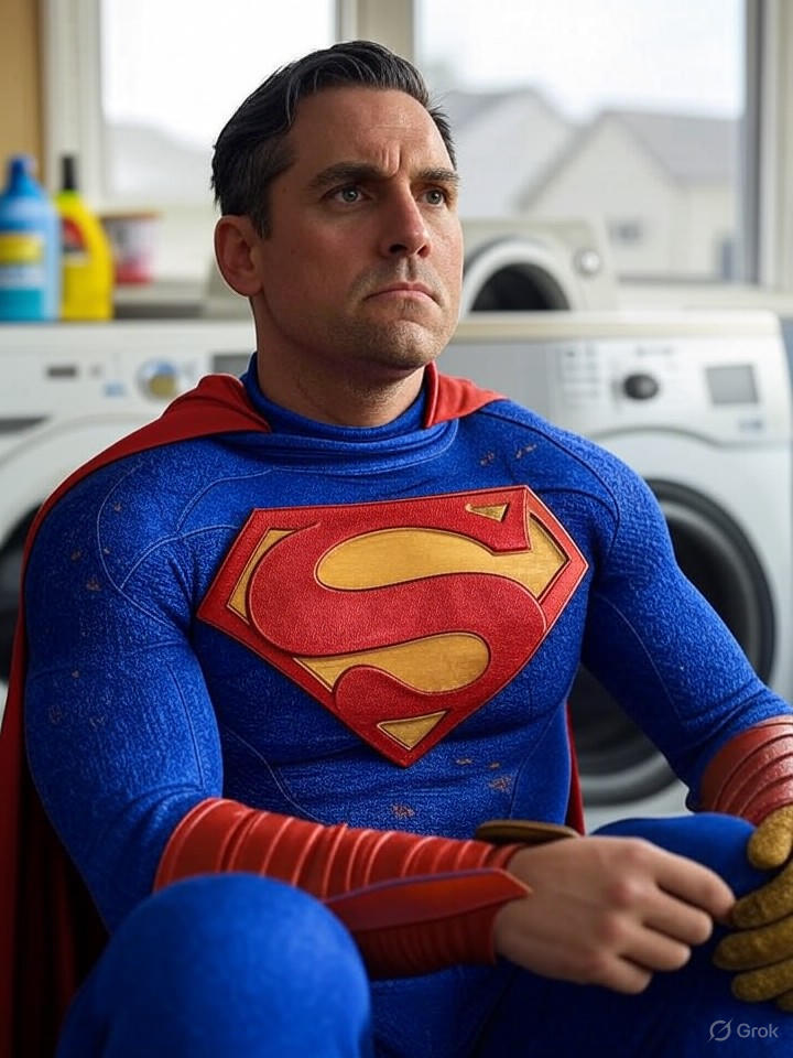 Image that is a representation of Superhero Movie Reboot Features Heroes Doing Laundry Instead of Fighting Crime