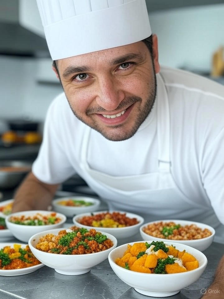 Image that is a representation of Celebrity Chef Cooks Entire Meal Using Only Emojis