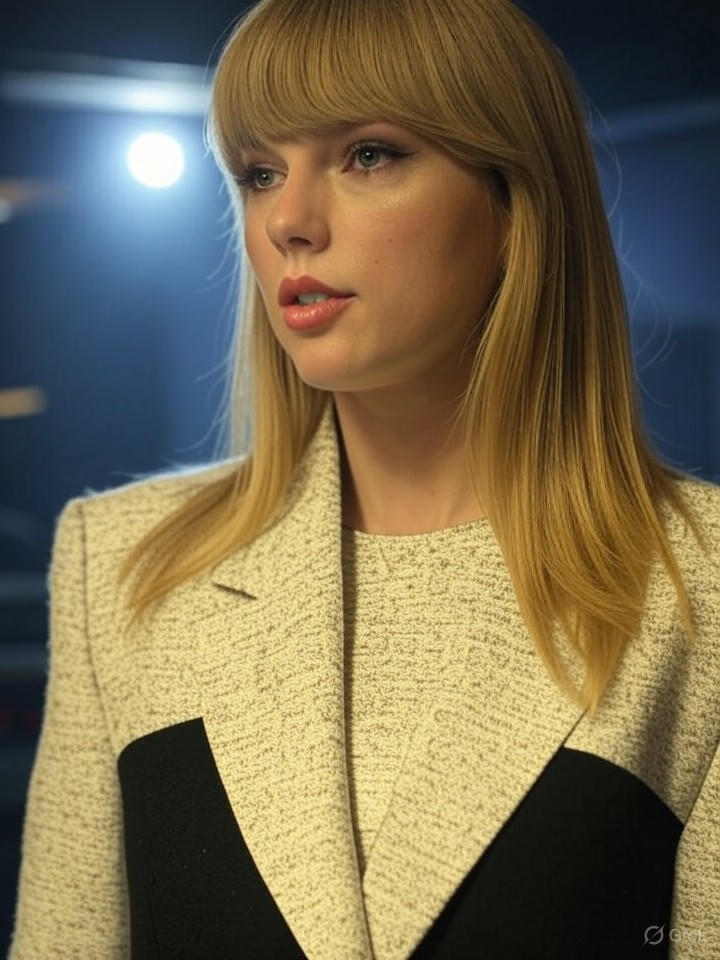 Image that is a representation of Taylor Swift's Latest Album Drops, Featuring Songs About Breakups with AI Boyfriends