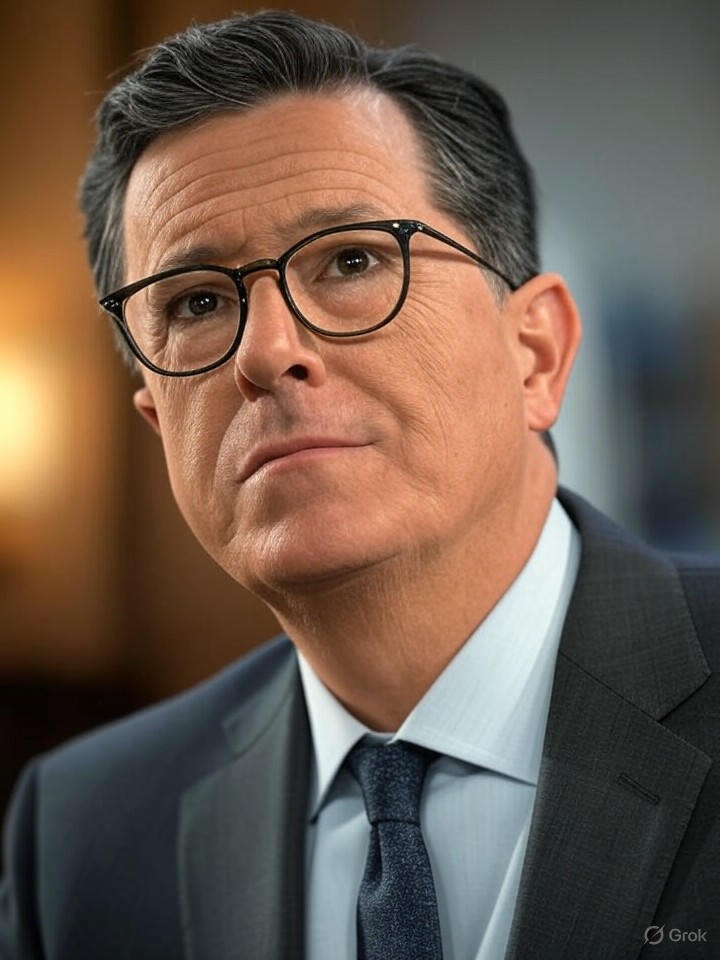 Image that is a representation of Is Stephen Colbert Secretly Rosie O'Donnell? The Conspiracy Theory That's Got Everyone Double-Taking