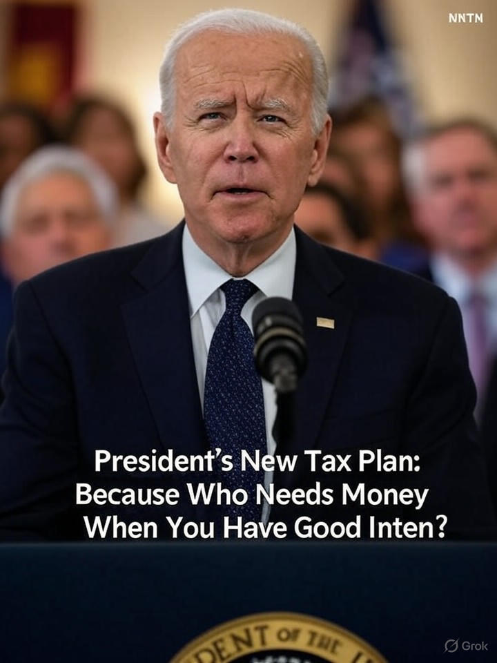 Image that is a representation of President's New Tax Plan: Because Who Needs Money When You Have Good Intentions?