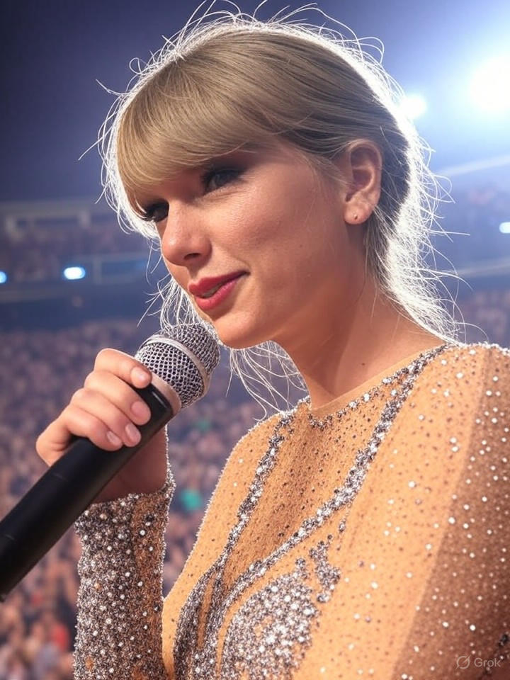 Image that is a representation of Taylor Swift's New Album Drops, Causing Global Economy to Swiftly Recover from Recession