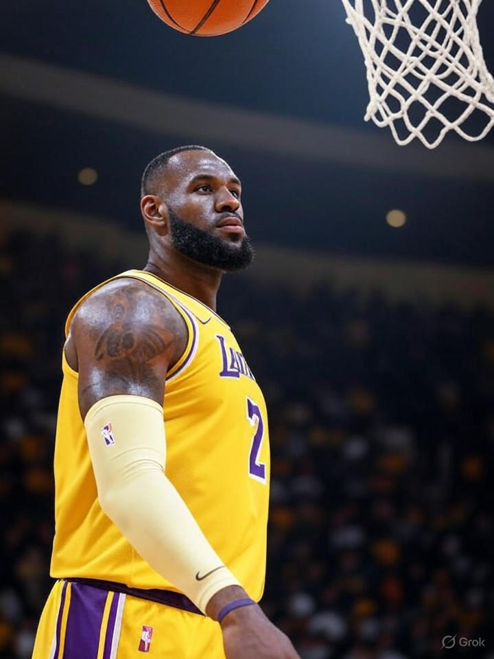 Image that is a representation of NBA Star LeBron James Invents New Dunk That Defies Gravity and Tax Laws