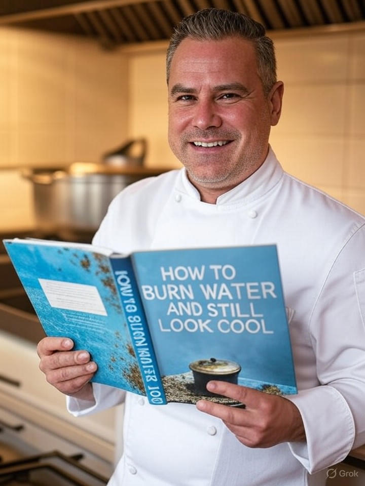 Celebrity Chef's New Cookbook: 'How to Burn Water and Still Look Cool'