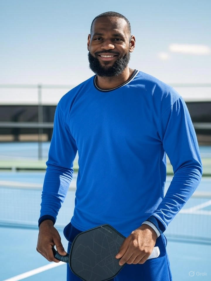 Image that is a representation of NBA Star LeBron James Retires to Become Professional Pickleball Influencer on TikTok