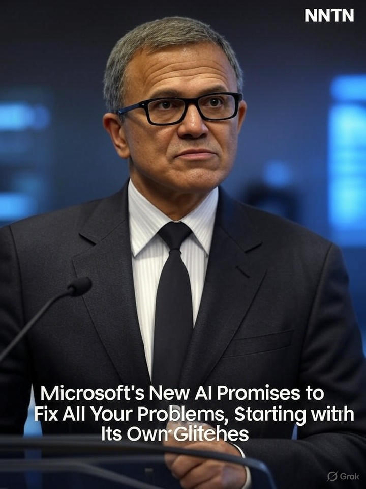 Image that is a representation of Microsoft's New AI Promises to Fix All Your Problems, Starting with Its Own Glitches