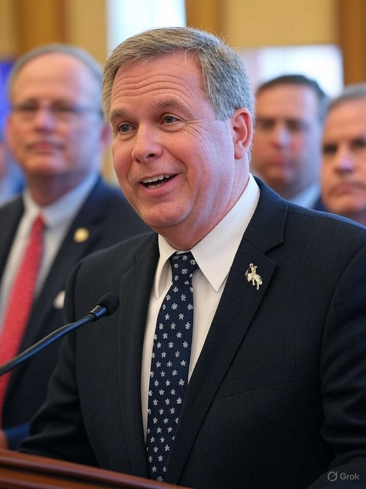 Image that is a representation of Senator Bob's Bold Plan: Replace All Taxes with Mandatory Karaoke Nights