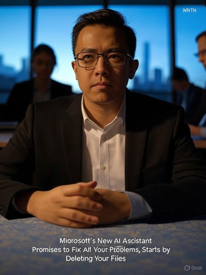 Image that is a representation of Microsoft's New AI Assistant Promises to Fix All Your Problems, Starts by Deleting Your Files