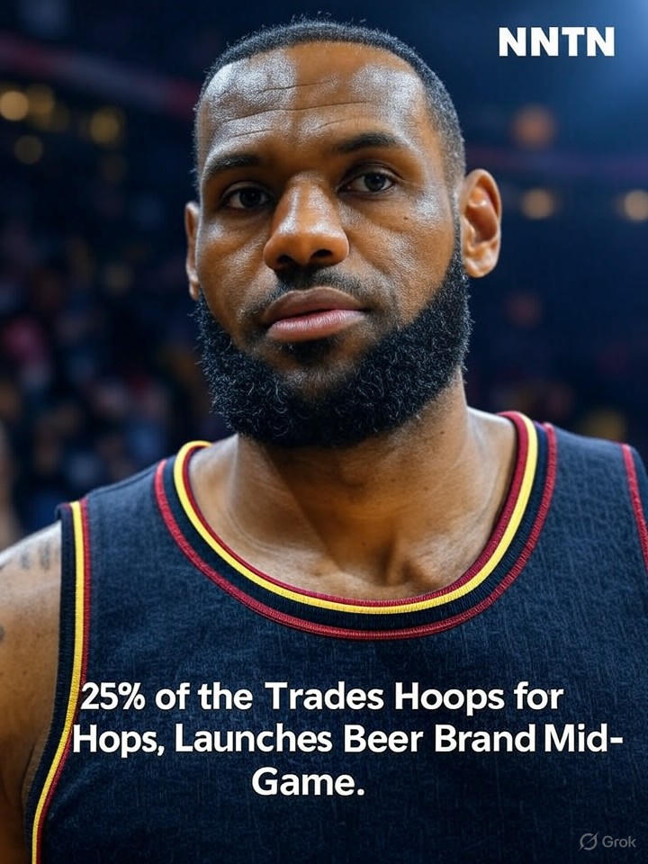 Image that is a representation of NBA Star Trades Hoops for Hops, Launches Beer Brand Mid-Game