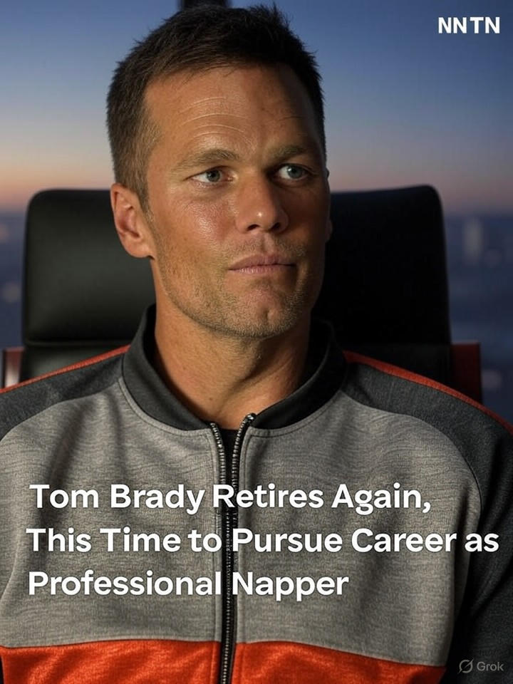 Image that is a representation of Tom Brady Retires Again, This Time to Pursue Career as Professional Napper