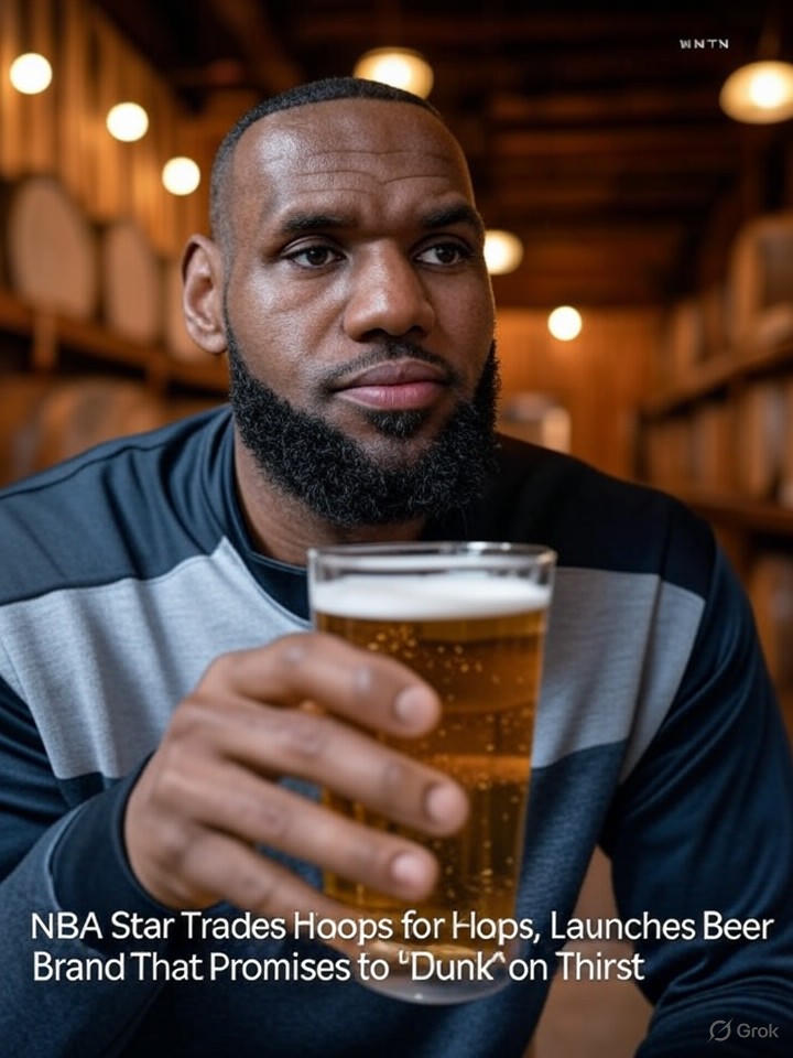 Image for NBA Star Trades Hoops for Hops, Launches Beer Brand That Promises to 'Dunk' on Thirst Image that is a representation of NBA Star Trades Hoops for Hops, Launches Beer Brand That Promises to 'Dunk' on Thirst
