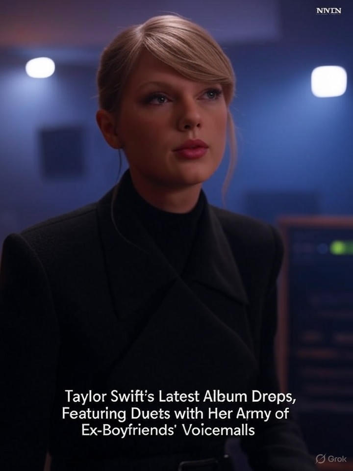 Image for Taylor Swift's Latest Album Drops, Featuring Duets with Her Army of Ex-Boyfriends' Voicemails Image that is a representation of Taylor Swift's Latest Album Drops, Featuring Duets with Her Army of Ex-Boyfriends' Voicemails