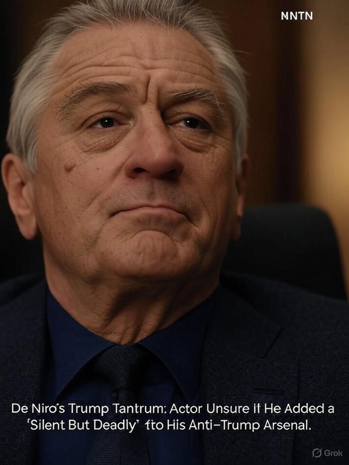 Image that is a representation of De Niro's Trump Tantrum: Actor Unsure If He Added a 'Silent But Deadly' to His Anti-Trump Arsenal