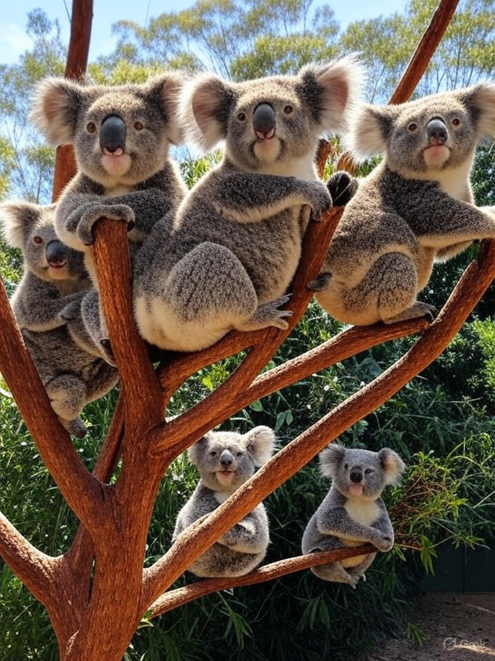Image that is a representation of Rebellious Koalas Stage Sit-In at Australian Zoo, Demand More Eucalyptus and Fewer Selfies