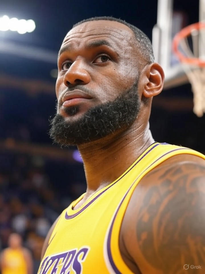 Image for NBA Star LeBron James Invents New Dunk: The 'Retirement Fake-Out' to Keep Fans on Their Toes Image that is a representation of NBA Star LeBron James Invents New Dunk: The 'Retirement Fake-Out' to Keep Fans on Their Toes