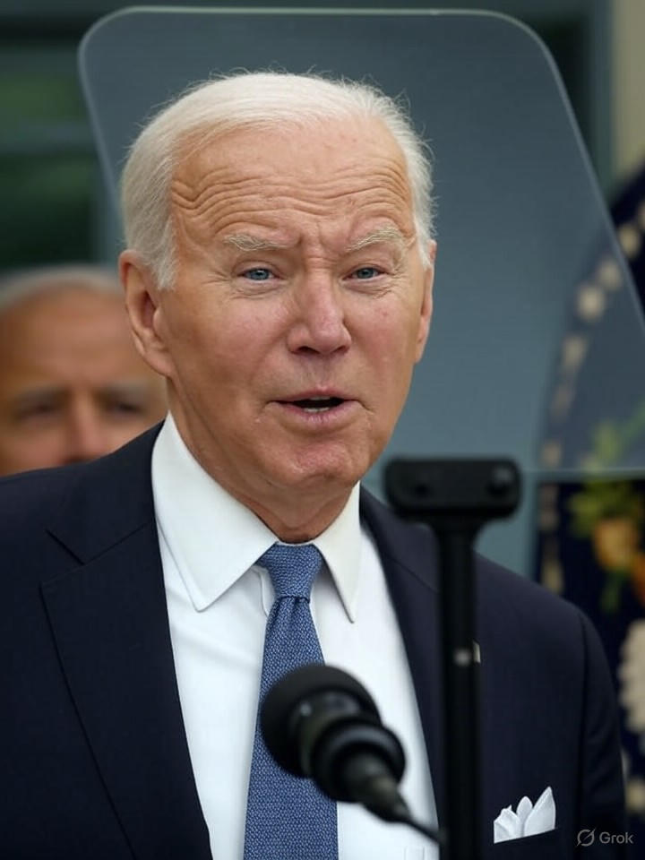 Image for Biden's Latest Gaffe: Declares War on His Own Teleprompter During Press Conference Image that is a representation of Biden's Latest Gaffe: Declares War on His Own Teleprompter During Press Conference