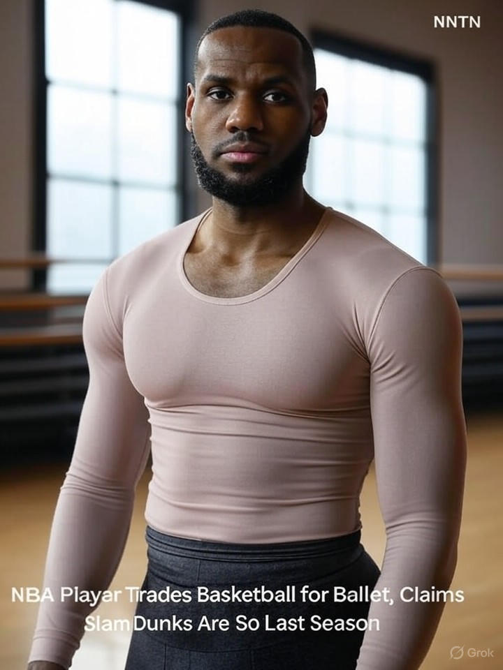 Image for NBA Player Trades Basketball for Ballet, Claims Slam Dunks Are So Last Season Image that is a representation of NBA Player Trades Basketball for Ballet, Claims Slam Dunks Are So Last Season