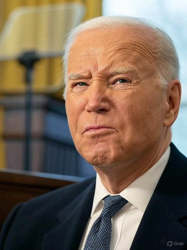 Image that is a representation of Biden's Latest Gaffe: Declares War on His Own Teleprompter During Press Conference