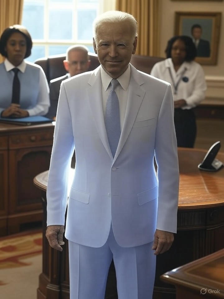 Image that is a representation of Biden's Ghost Haunts White House, Insists on Naptime for All Staff