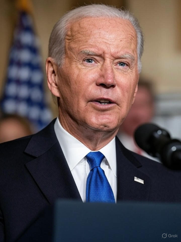 Image that is a representation of Biden's Latest Gaffe: Accidentally Declares War on His Own Teleprompter