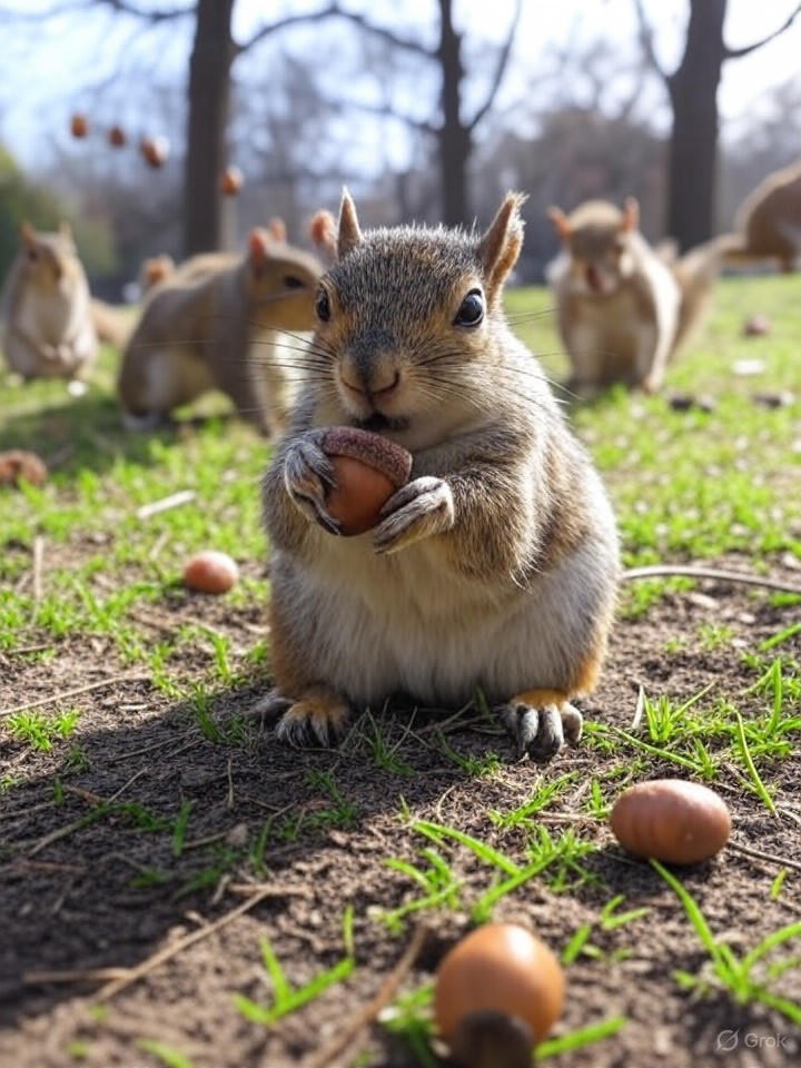 Image for Rebellious Squirrels Stage Nut Heist, Outsmarting Park Rangers Nationwide Image that is a representation of Rebellious Squirrels Stage Nut Heist, Outsmarting Park Rangers Nationwide