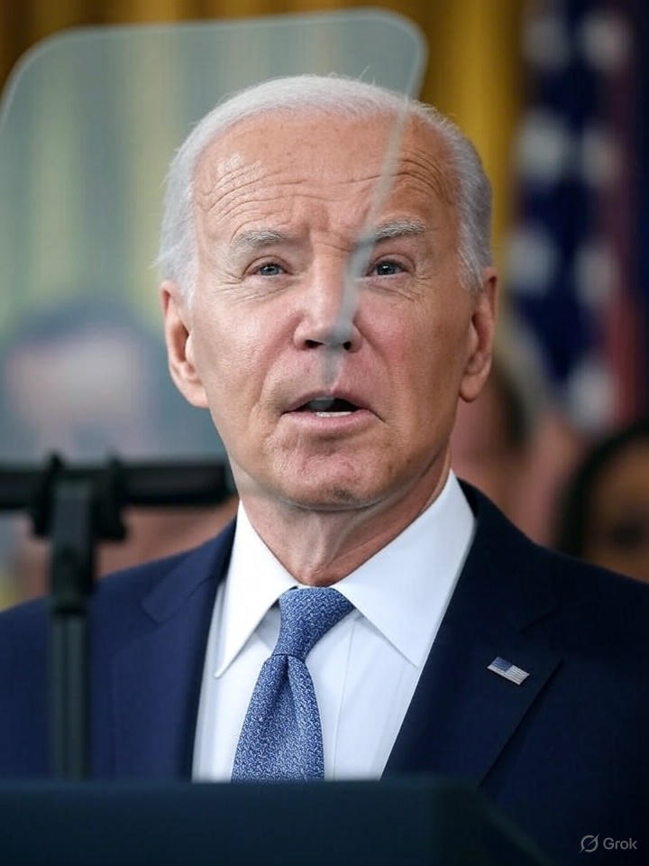 Image for Biden's Latest Gaffe: President Declares War on His Own Teleprompter Image that is a representation of Biden's Latest Gaffe: President Declares War on His Own Teleprompter