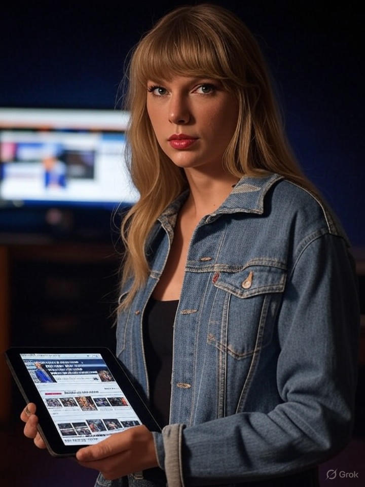 Image that is a representation of Taylor Swift's Surprise Album Drop Causes Global WiFi Meltdown – Fans Blame the Universe