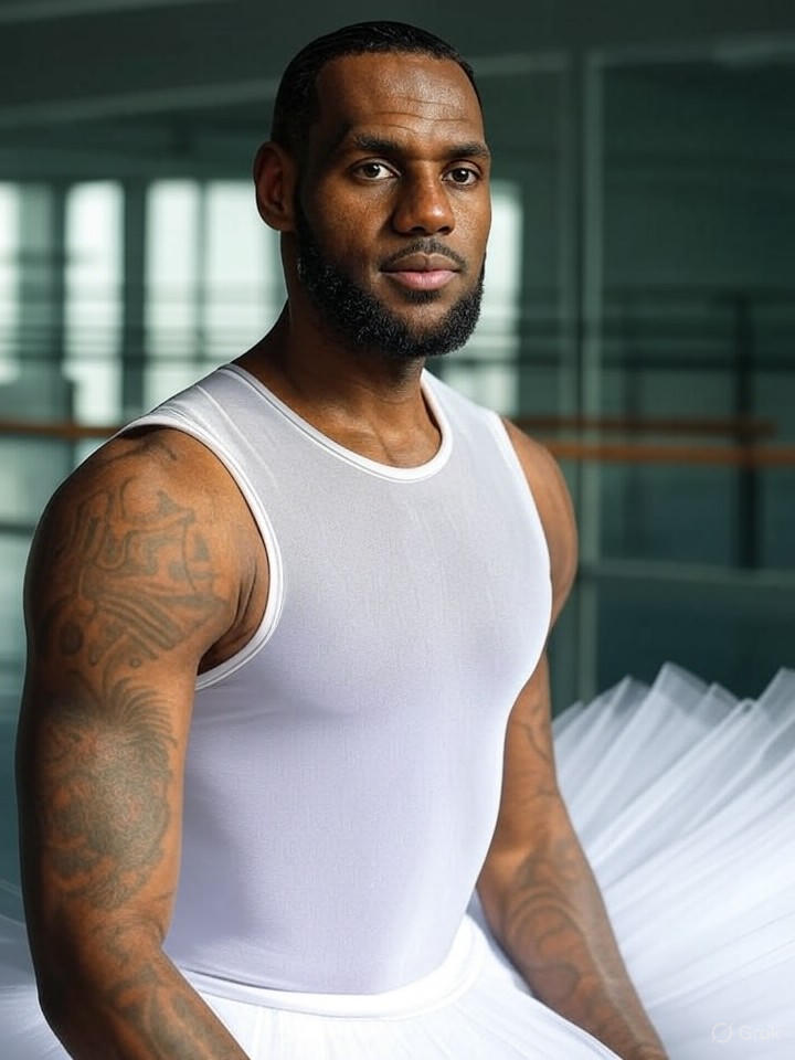 Image for NBA Star Trades Sneakers for Ballet Shoes, Dunks Become Pirouettes Image that is a representation of NBA Star Trades Sneakers for Ballet Shoes, Dunks Become Pirouettes