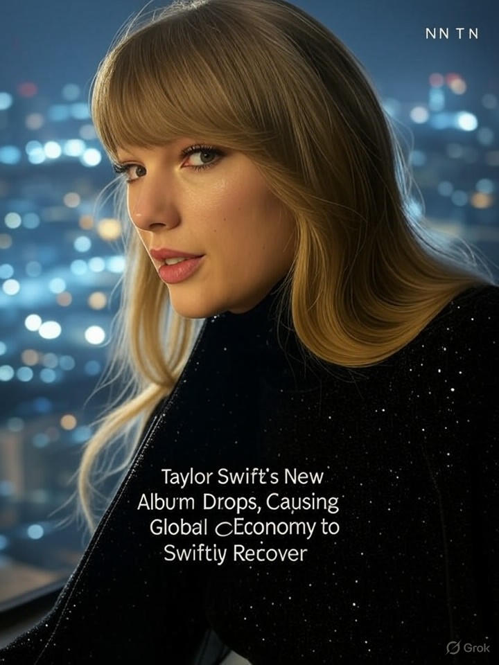 Image for Taylor Swift's New Album Drops, Causing Global Economy to Swiftly Recover Image that is a representation of Taylor Swift's New Album Drops, Causing Global Economy to Swiftly Recover