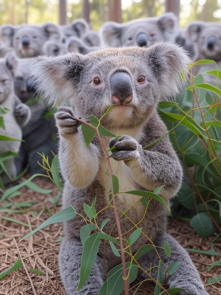 Image for Rebellious Koalas Stage Sit-In, Demand More Eucalyptus and Less Tourists Image that is a representation of Rebellious Koalas Stage Sit-In, Demand More Eucalyptus and Less Tourists