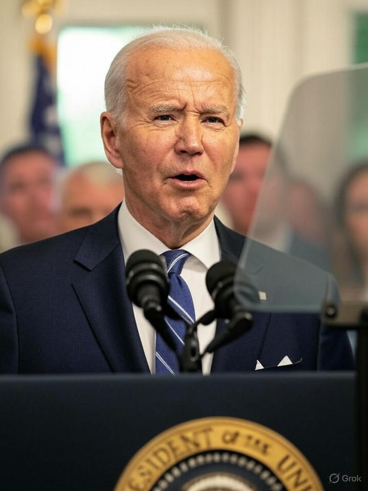 Image for President Biden's Latest Gaffe: Declares War on His Own Teleprompter During Live Address Image that is a representation of President Biden's Latest Gaffe: Declares War on His Own Teleprompter During Live Address