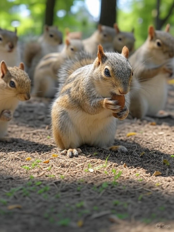 Image for Rebellious Squirrels Launch Acorn-Based Economy, Reject Human Currency Image that is a representation of Rebellious Squirrels Launch Acorn-Based Economy, Reject Human Currency